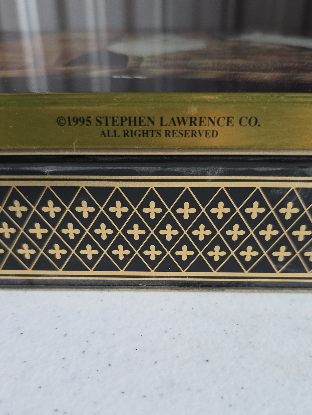 1995 Stephen Lawrence Co. Stationary Cat Tin Box - Picture 2 of 5